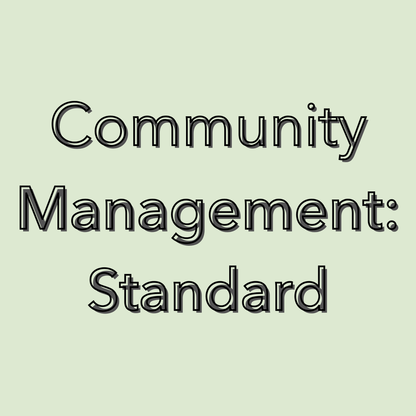 Community Management - Standard - 1 month